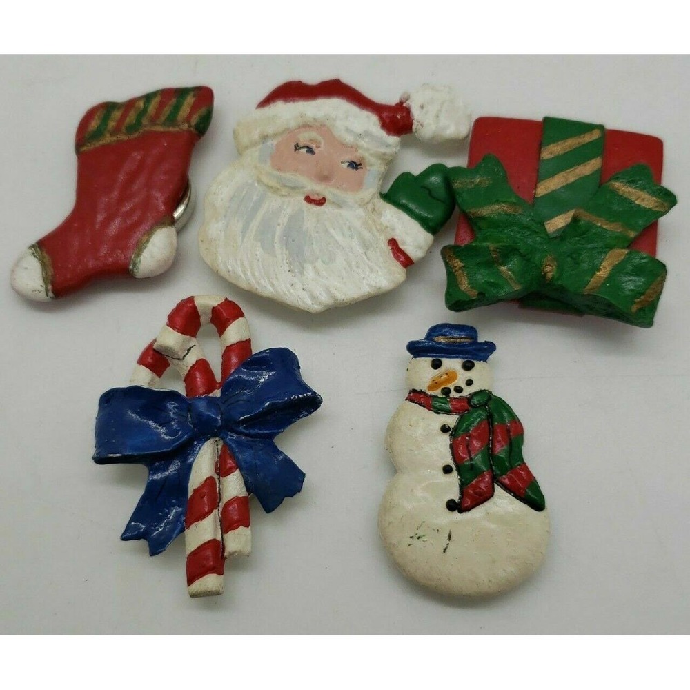 Lot of 5 holiday Christmas button‎ covers